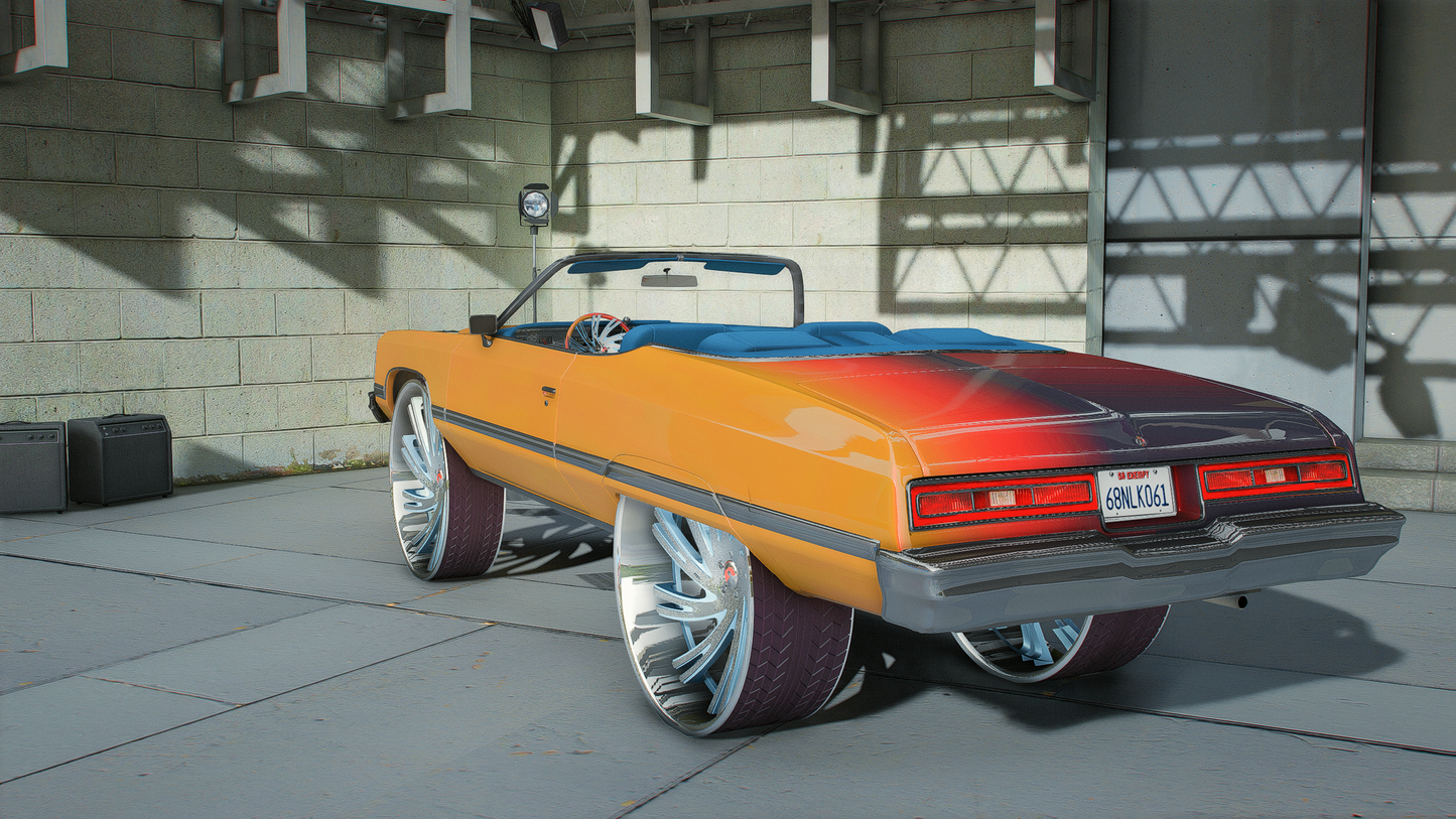 Chevy Caprice Convertible Donk 1974
