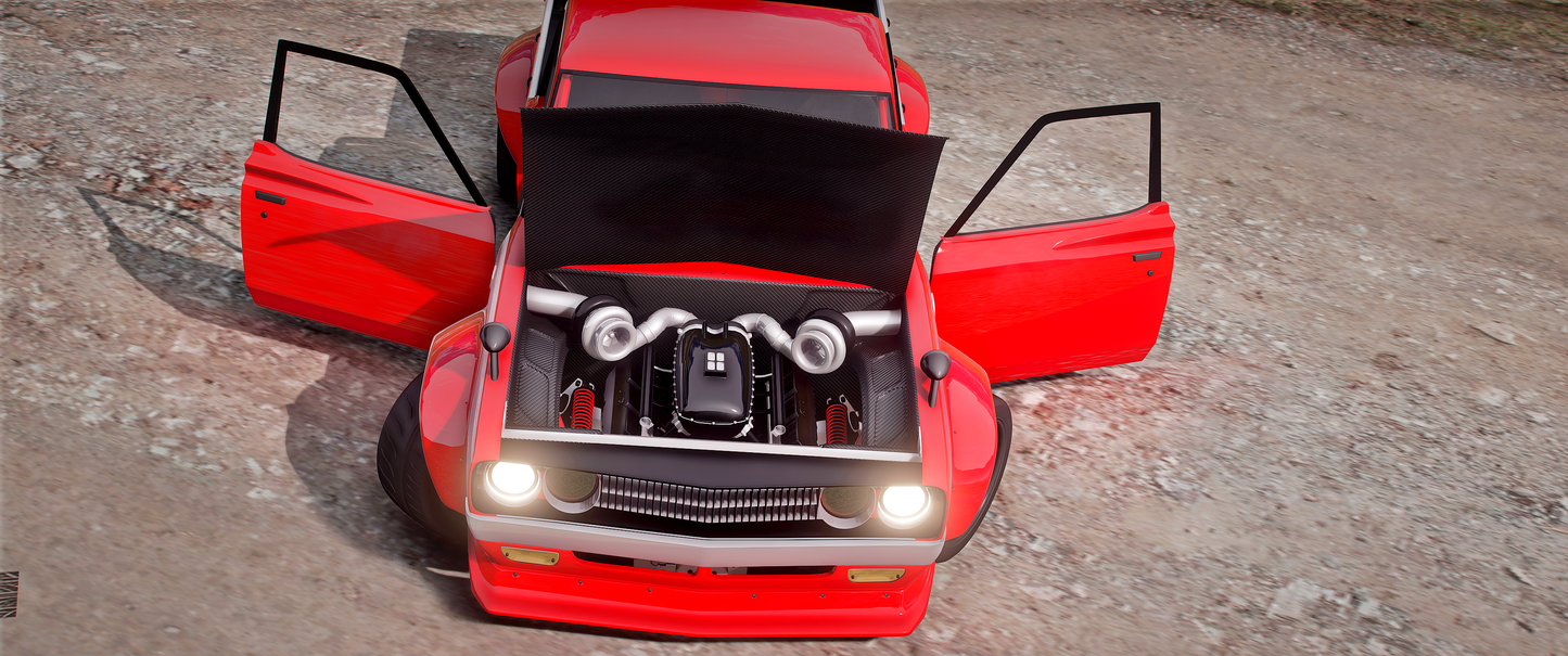 Nissan Datsun 620 Truck Twin Turbo V8