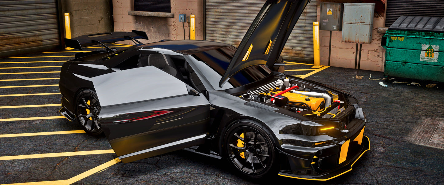 (Debadged) Nissan GT-R34 Avante Design