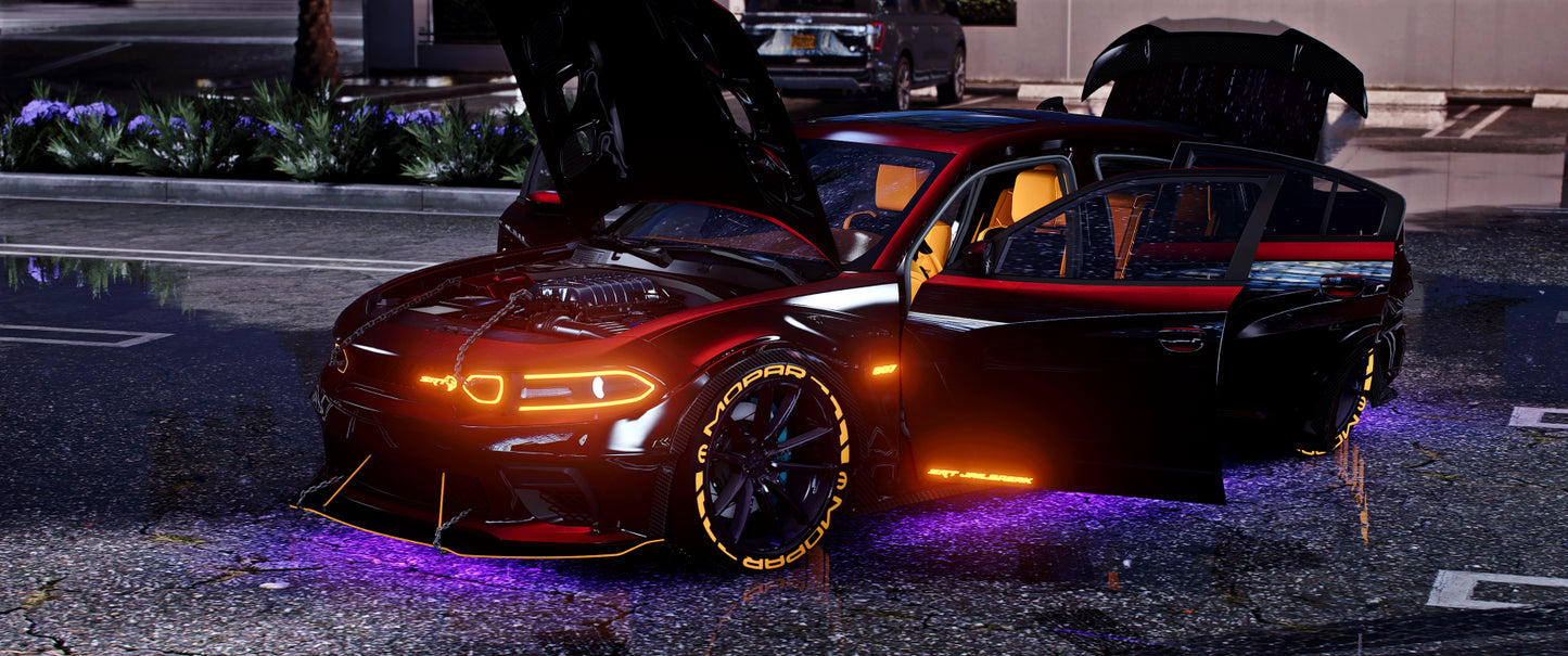 Widebody Jailbreak Dodge Charger Redeye with chains