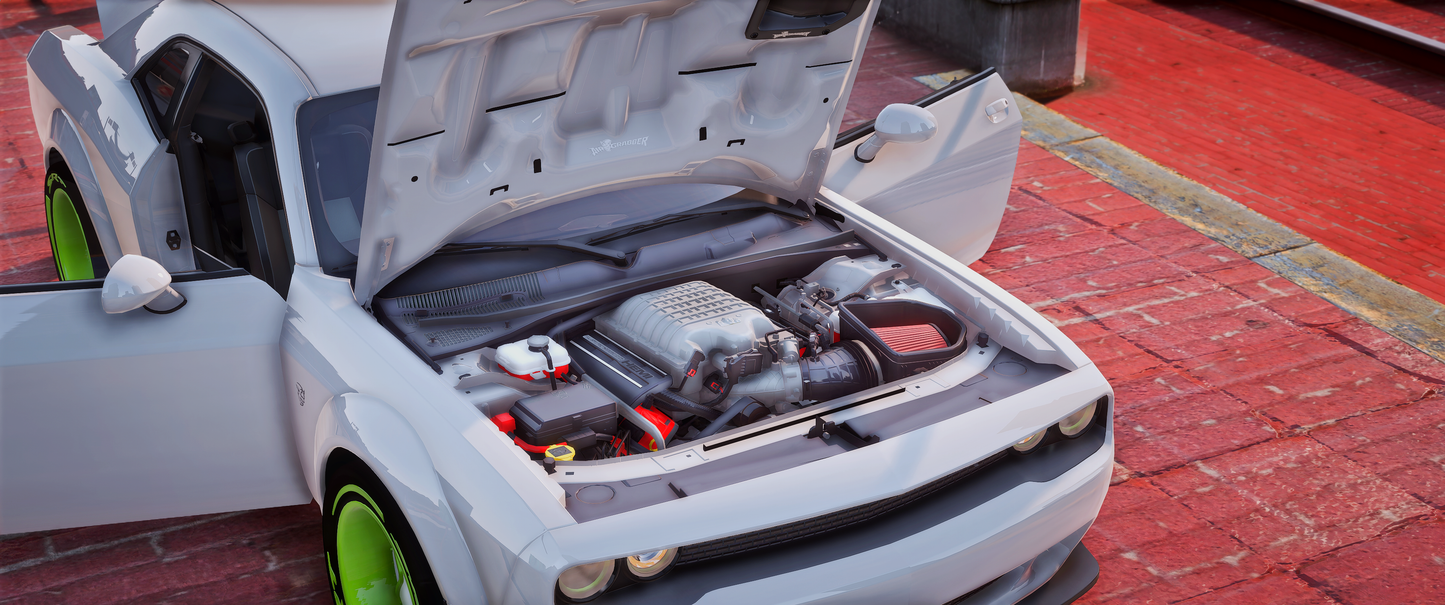 Demon Redeye Challenger Custom Tires and Forgiatos