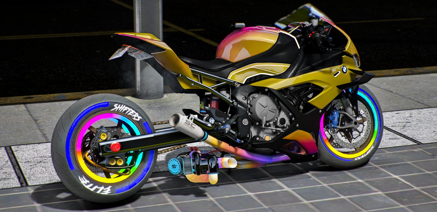 BMW M1000RR Twin Turbo Drag Rainbow Custom