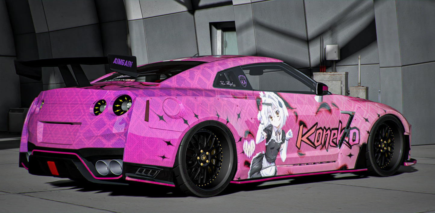 Gtr R35 Keneko Livery [Dinamic RGB Lights]