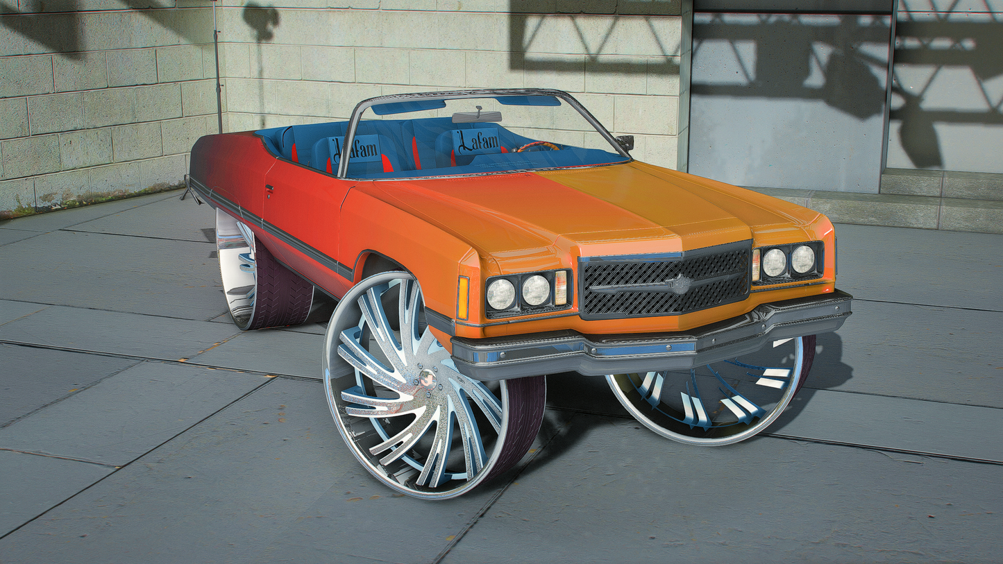 Chevy Caprice Convertible Donk 1974