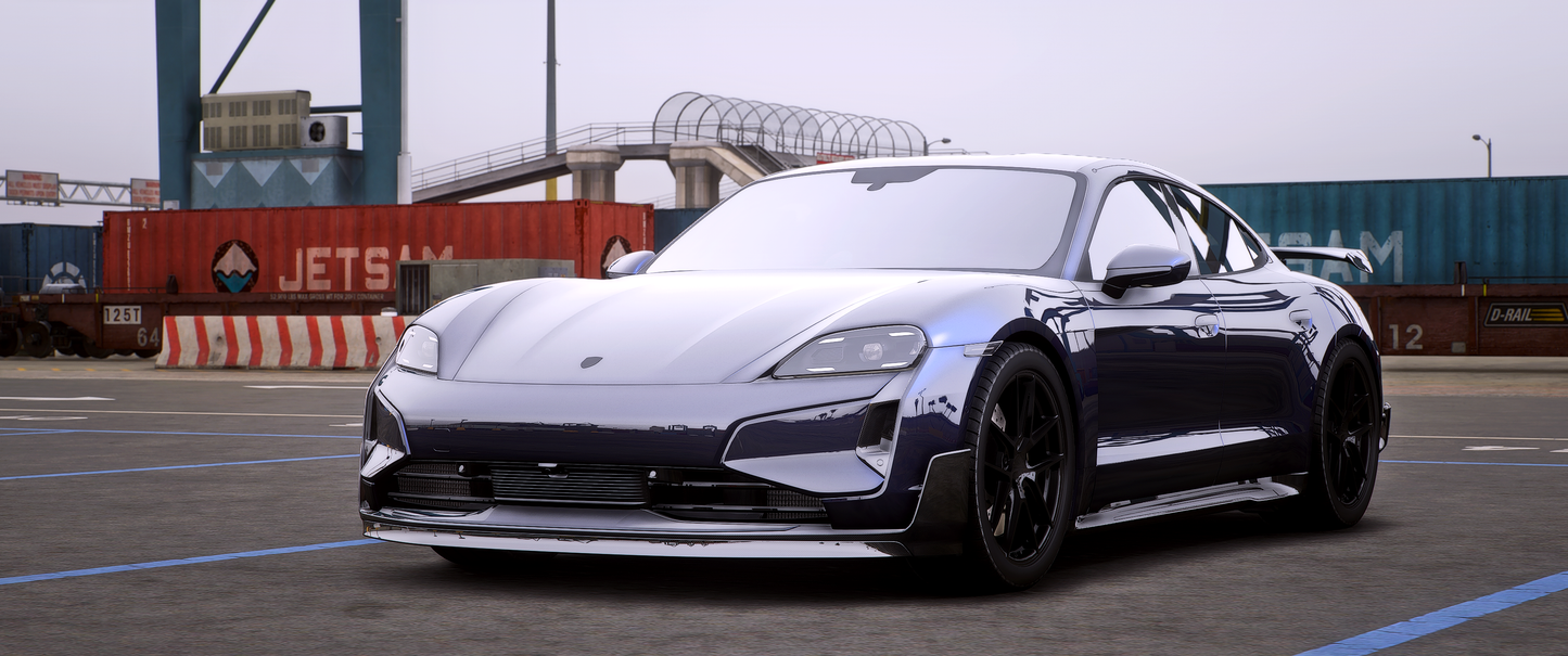 (Debadged + Badged) Porsche Taycan Turbo GT 2025
