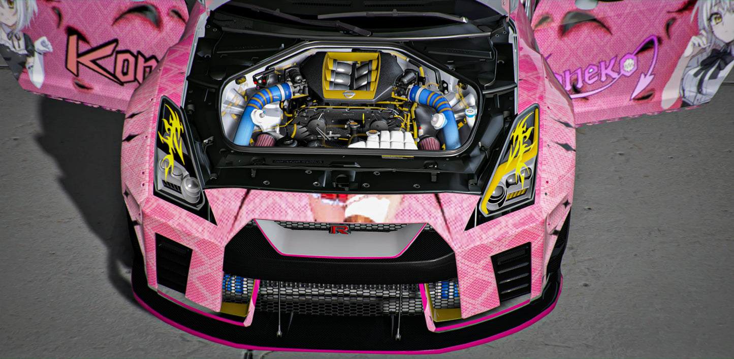 Gtr R35 Keneko Livery [Dinamic RGB Lights]