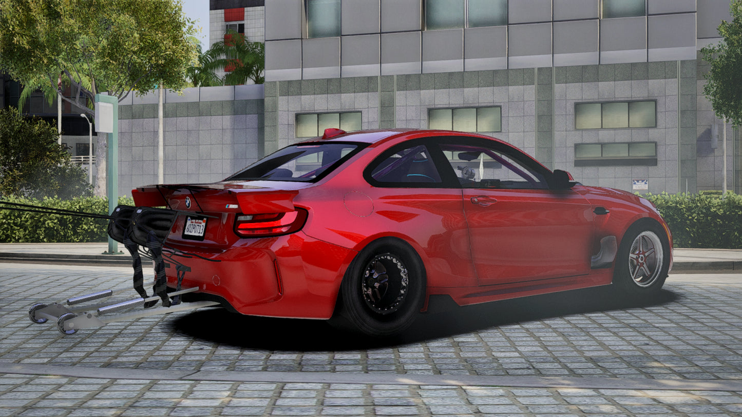 Big Turbo LS Swapped Drag BMW M2 On Slicks