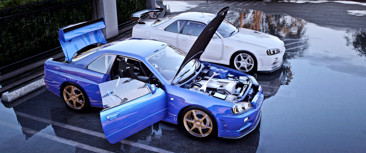 (Debadged/Badged) 2002 Nissan Skyline GT-R