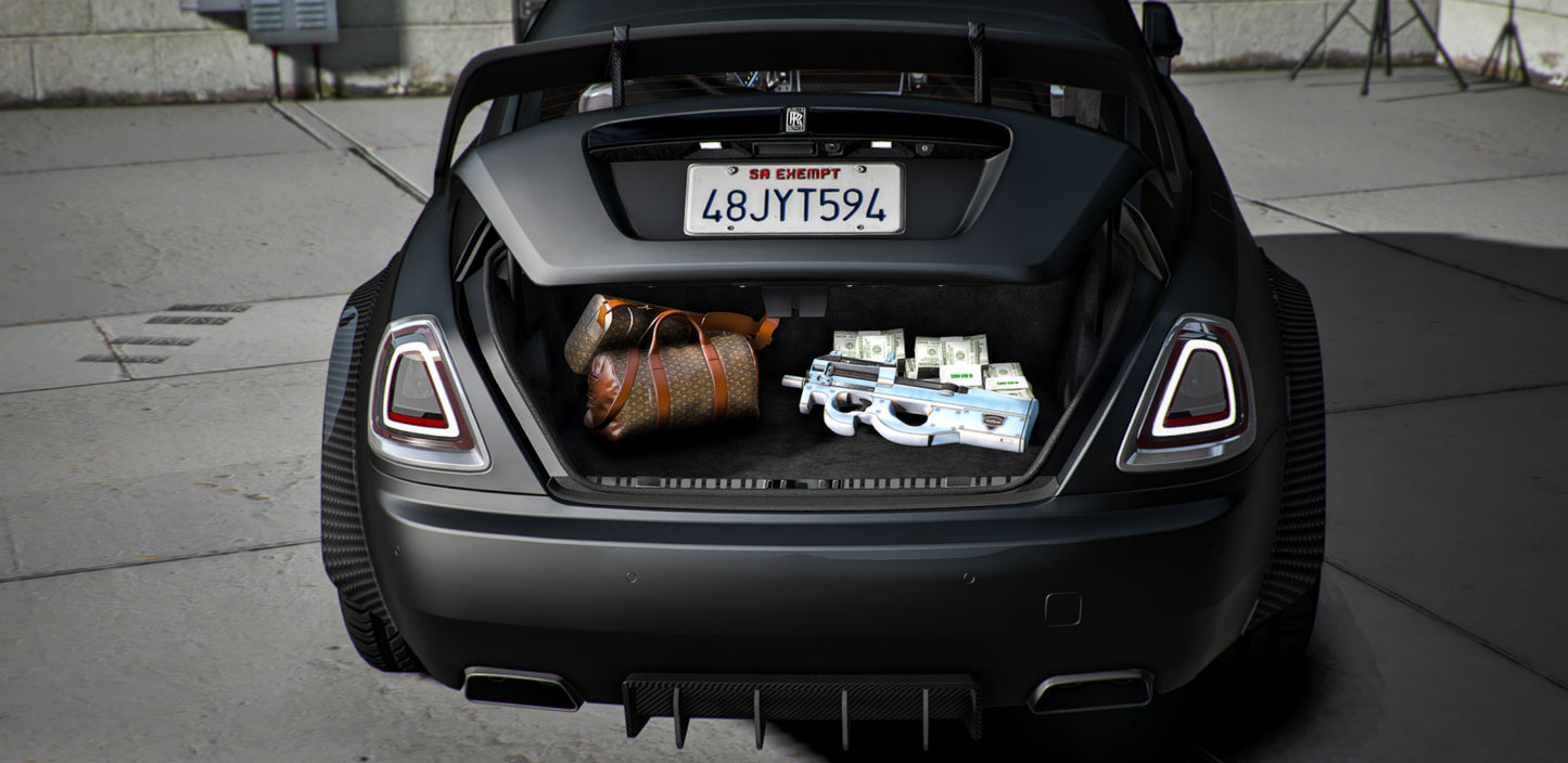 Rolls Royce Wraith Prime Carbon Widebody Custom Props (Animated Mirrors)