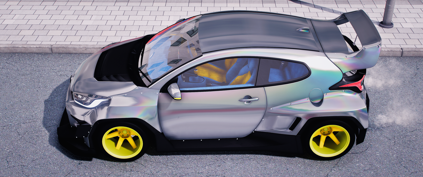 (Debadged + Badged) 2021 Toyota GR Yaris Widebody