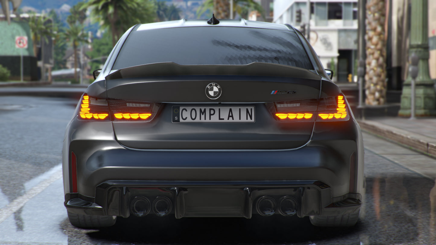BMW M3CS G80 Blacked Out Edition 5 Seater [Animated Taillights] V2
