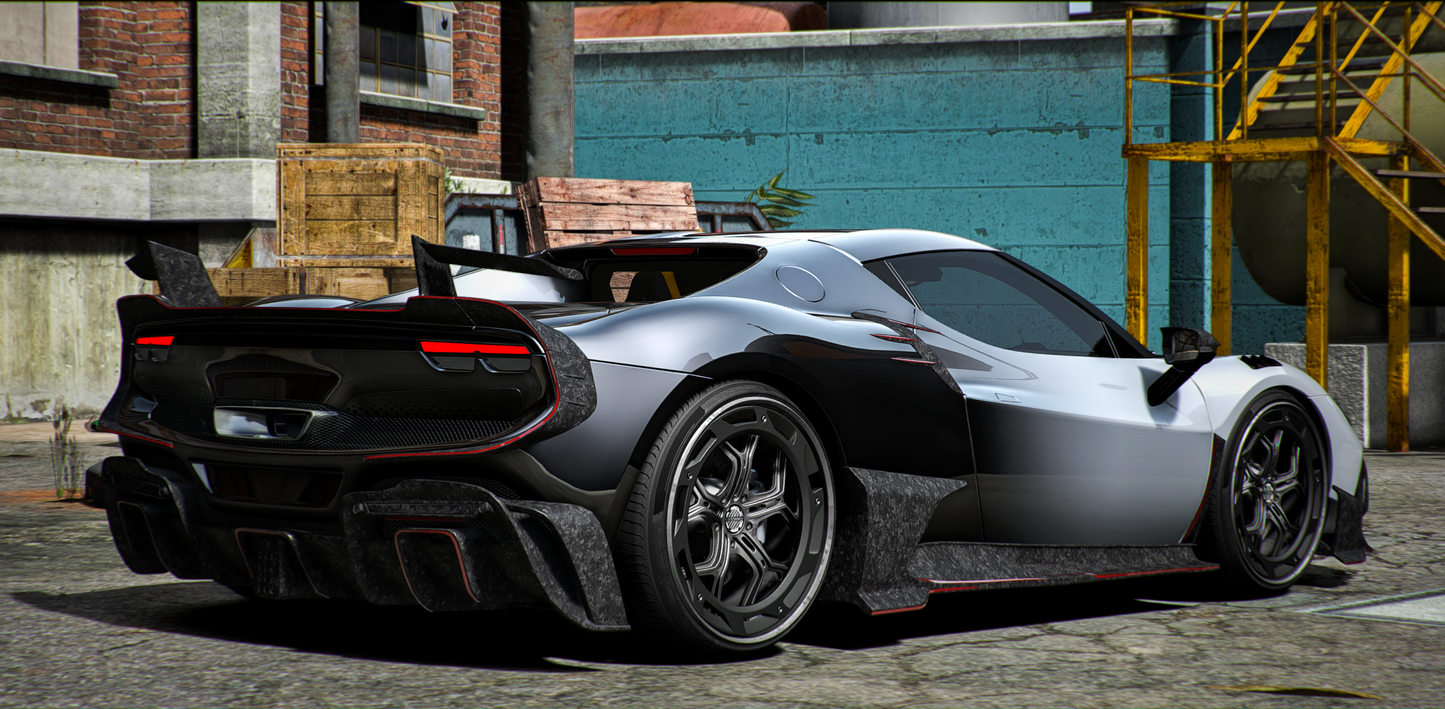 (Debadged) Ferrari 296 Mansory Custom