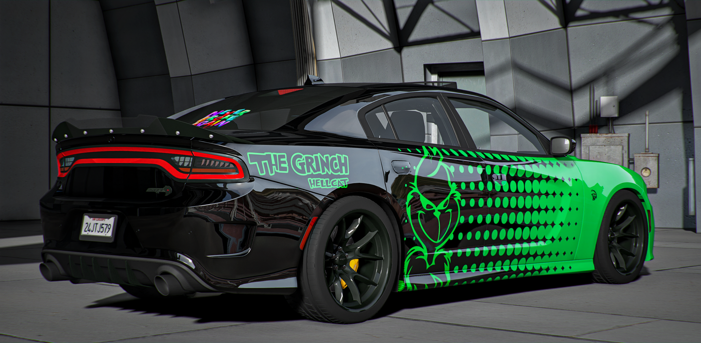 Dodge Charger SRT Hellcat Grinch Cat Livery