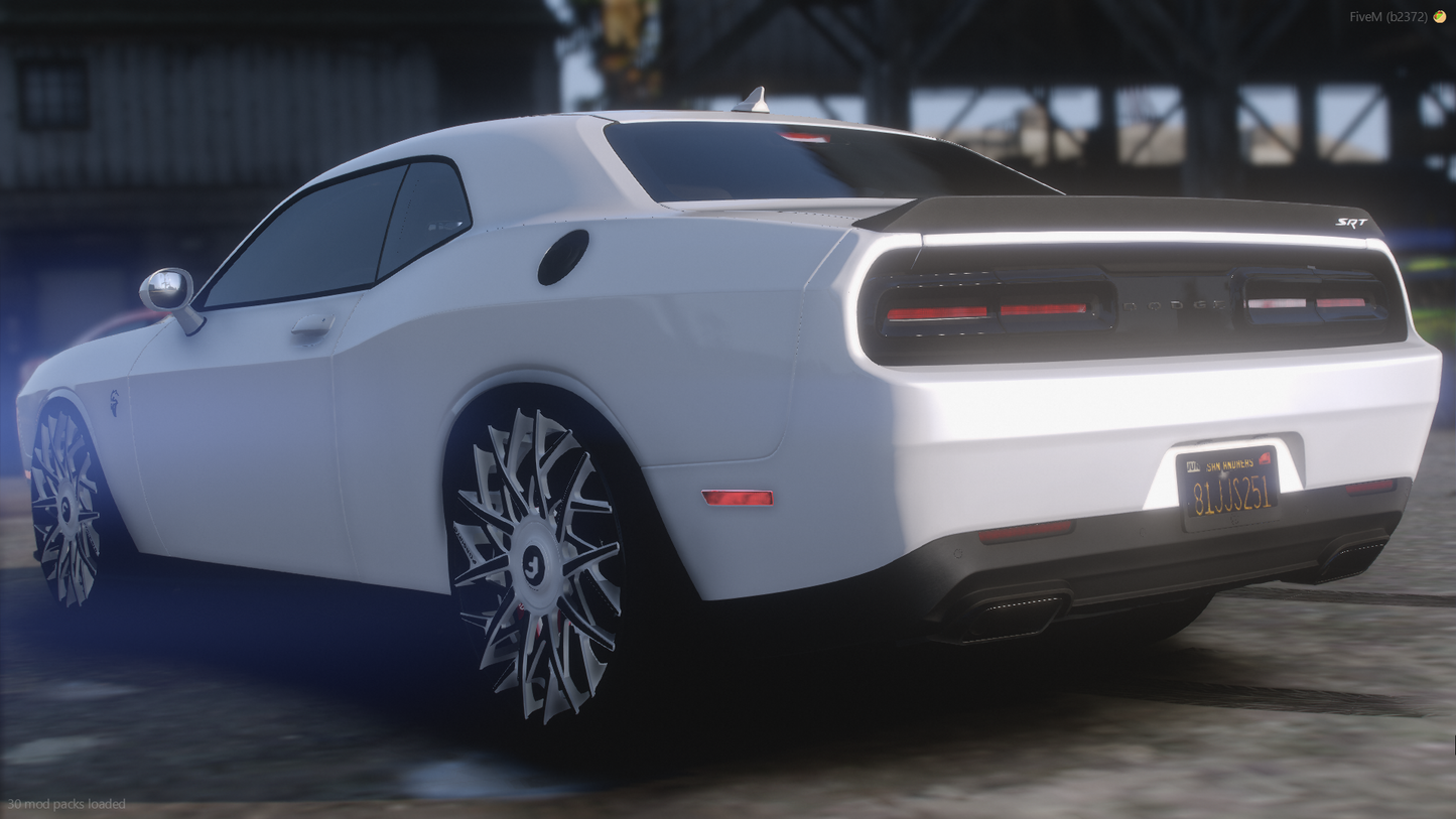 Dodge Challenger Slimbody Hellcat On Blocca Forgiatos