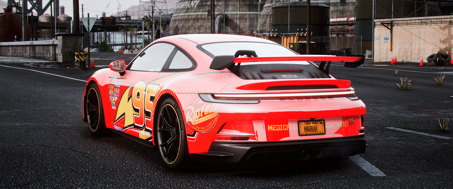 Porshce 911 GT3 RS Lightning McQueen Edition