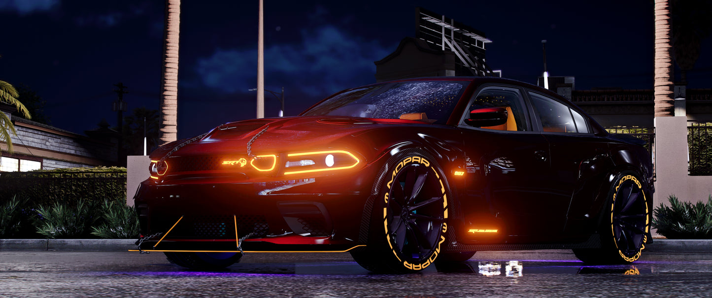 Widebody Jailbreak Dodge Charger Redeye with chains