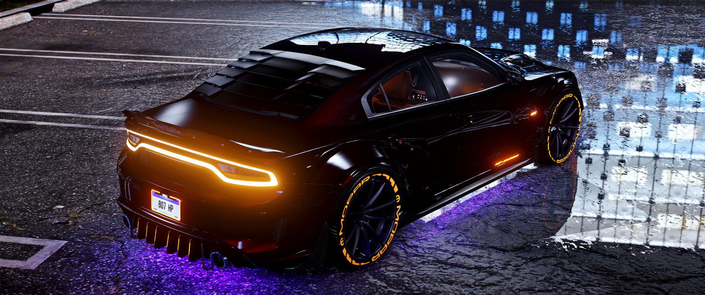 Widebody Jailbreak Dodge Charger Redeye with chains