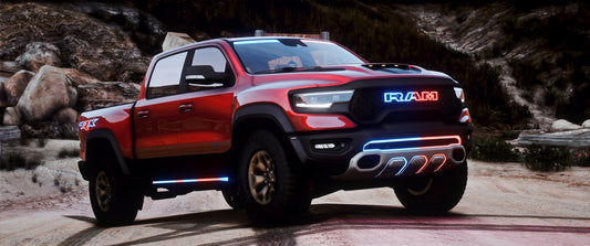 Dodge RAM 1500 TRX 2022 Police Modern Lights