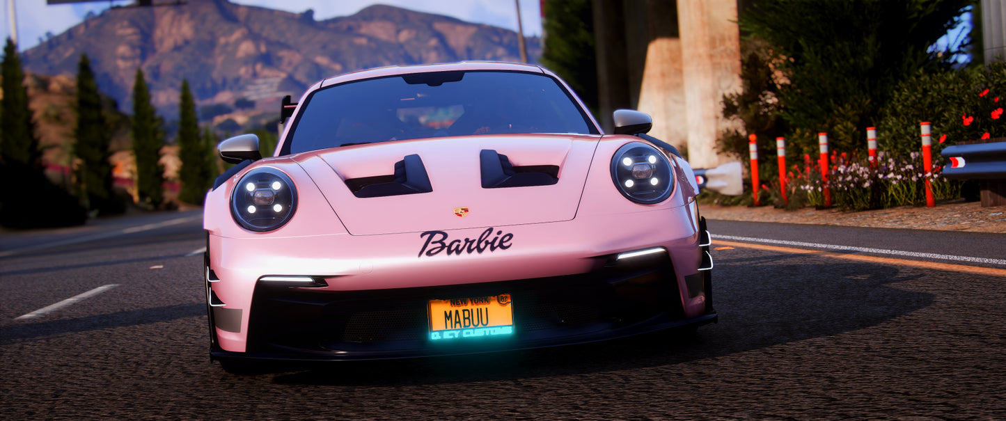 The Barbie Specced Porsche GT3 RS