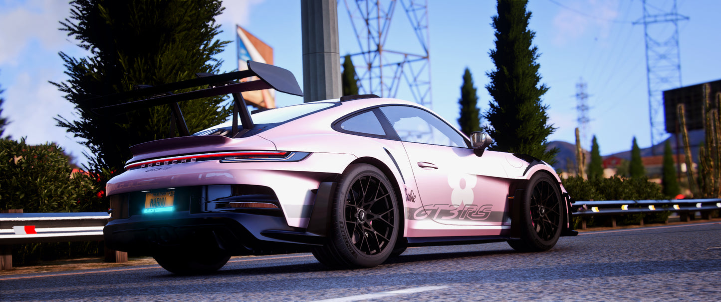 The Barbie Specced Porsche GT3 RS