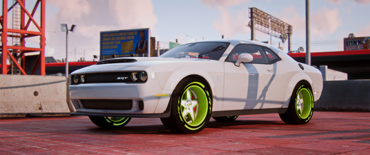 Demon Redeye Challenger Custom Tires and Forgiatos