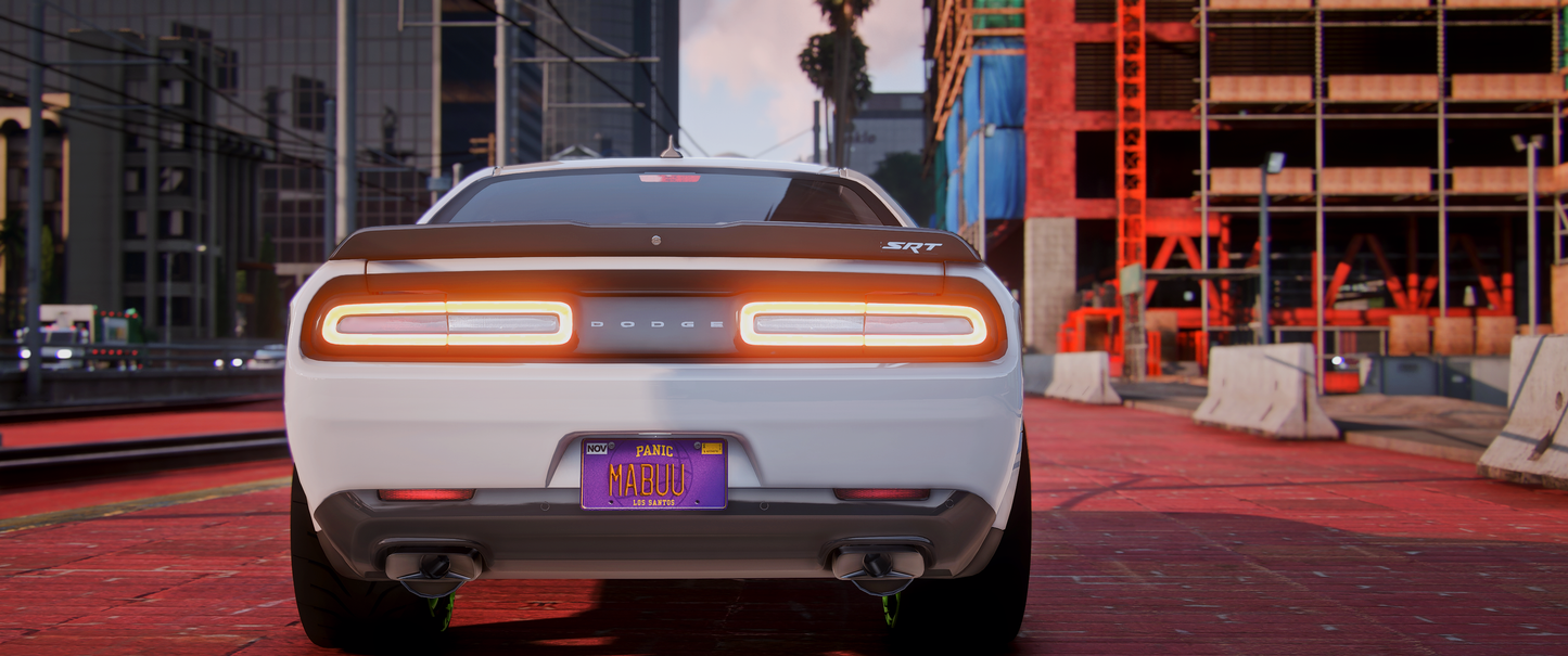 Demon Redeye Challenger Custom Tires and Forgiatos