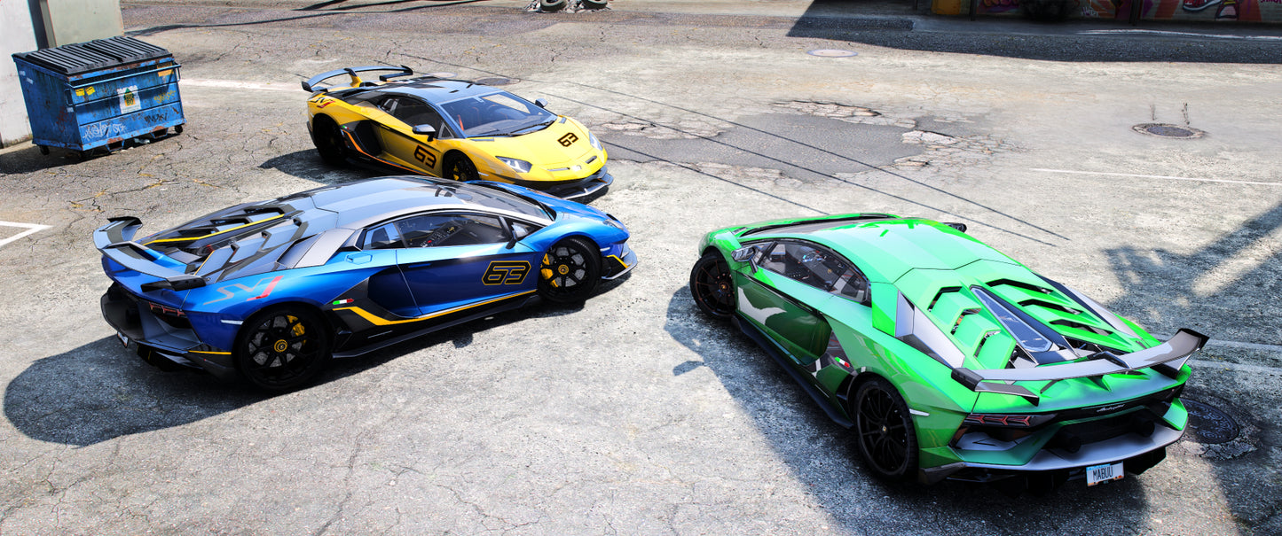 [Display Only ] Lamborghini Aventador SVJ & SVJ 63