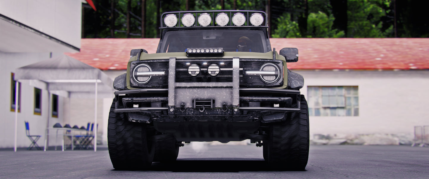 (Debadged) Ford Bronco with Tuning