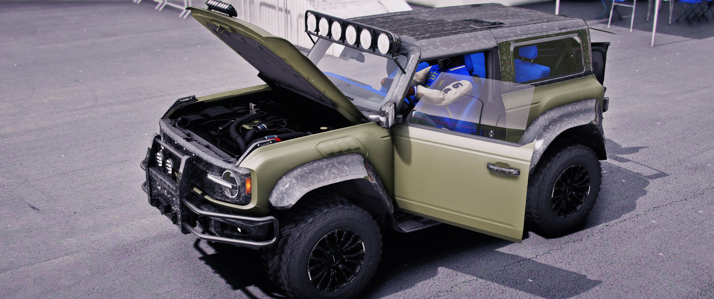 (Debadged) Ford Bronco with Tuning