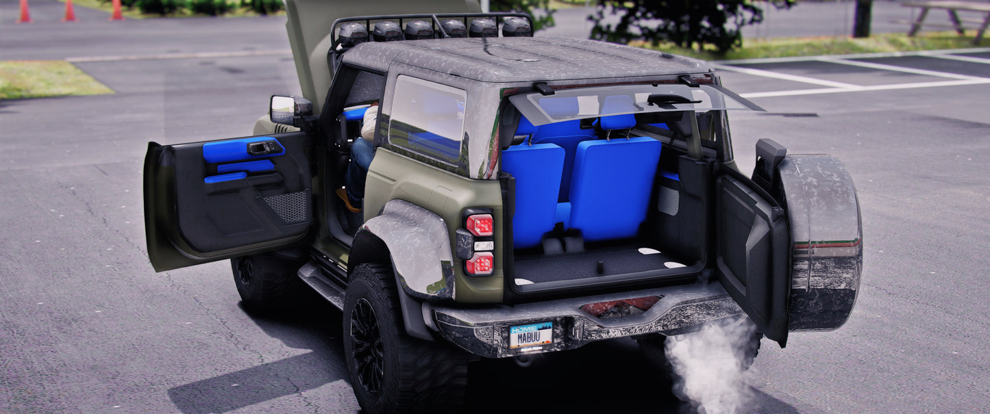 (Debadged) Ford Bronco with Tuning