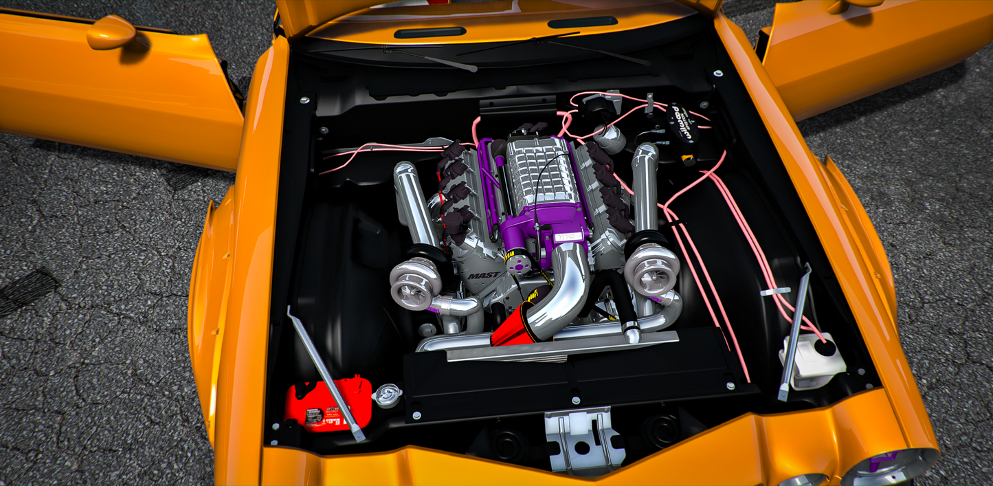 (Debadged) 1971 Chevrolet Z28 Widebody Twin Turbo