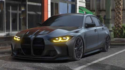 BMW M3CS G80 Blacked Out Edition 5 Seater [Animated Taillights] V2