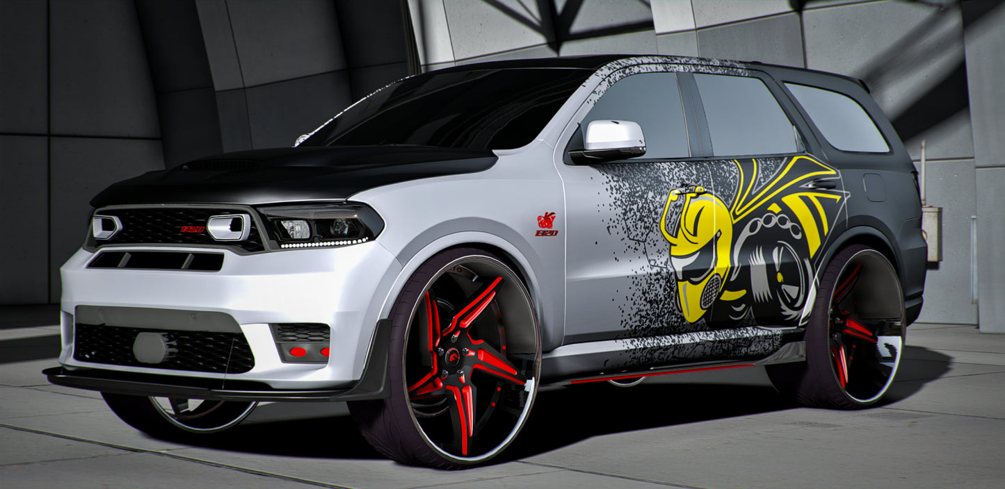 Custom 1320 Scatpack Dodge Durango SRT Hellcat On Forgiatos [Glowing Disc Brakes]
