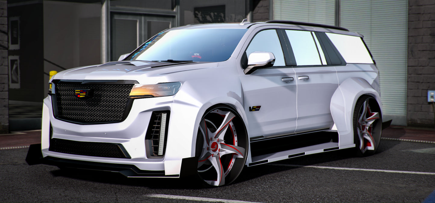 Custom Widebody Cadillac Escalade 8 Seater Slider Fully Bulletproof V2 RTG Customs