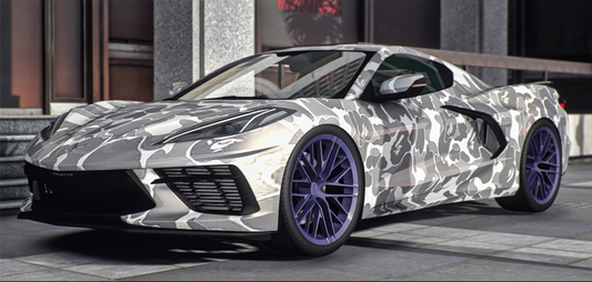Chevrolet Corvette C8 Bape Edition [Animation Window]