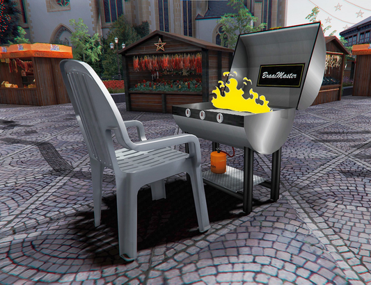[Animated Fire] Gas BBQ Cooker