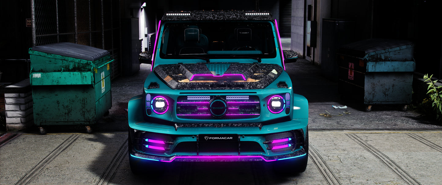 Mansory Mercedes P900 [Dinamic RGB Lights turn On-Off with E]