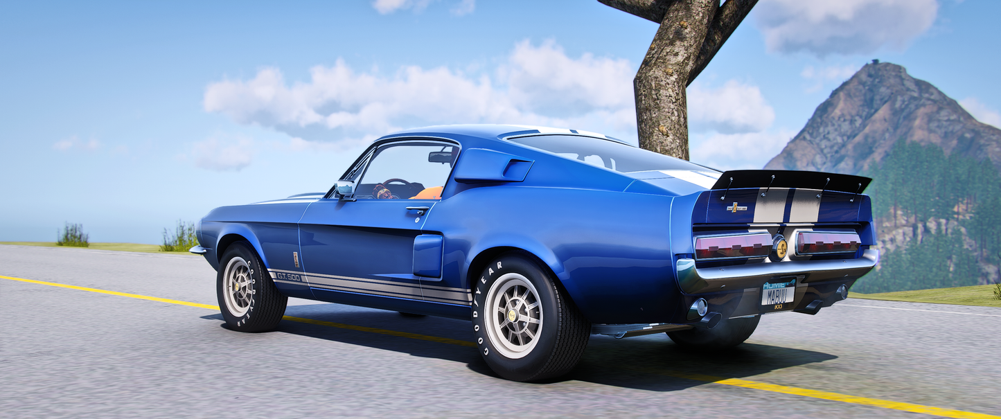 (Debadged + Badged) Shelby GT500 1967
