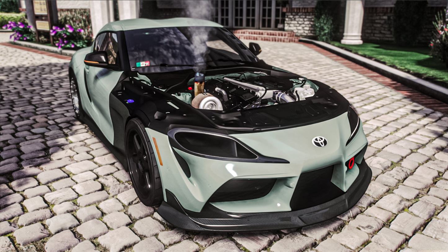 mkv.jay's 900HP+Single Turbo Toyota Supra A90 Drag IRL Replica